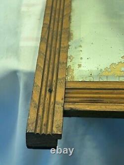 1900 arts & crafts mission ponds extract advirtising mirror oak frame drug store