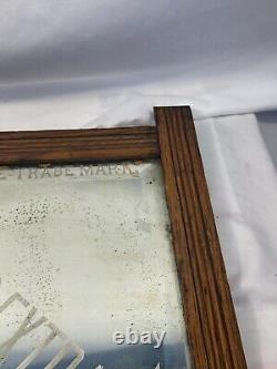 1900 arts & crafts mission ponds extract advirtising mirror oak frame drug store