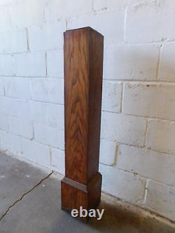 1900's Wooden ANTIQUE Oak NEWEL POST Stairway CRAFTSMAN / MISSION Style ORNATE