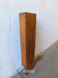 1900's Wooden ANTIQUE Oak NEWEL POST Stairway CRAFTSMAN / MISSION Style ORNATE