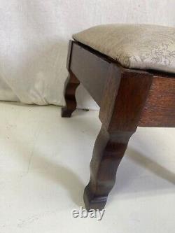 1910s Arts and Crafts Oak Footstool