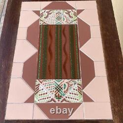 1920s Mission Oak Arts & Crafts Table Tile Inlay PICK UP ONLY-33948 Proximity