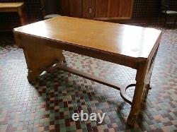 1928 Arts & Crafts Mission White Oak Library / Dinning Room Table 5'-0
