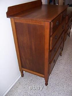 1928 Arts and Crafts/Mission Matching Dresser's with Mirror