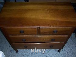 1928 Arts and Crafts/Mission Matching Dresser's with Mirror