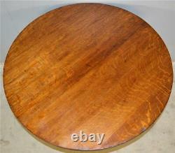 19653 Mission Oak 40 Inch Round Table by Stickley