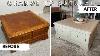 20 Coffee Table Makeover From Orange Oak To White Oak