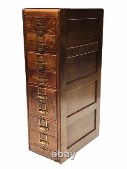 20th C Antique Arts & Crafts / Mission Oak File Cabinet Library Bureau Sole