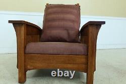 32399EC Mission Oak STICKLEY Design Bow Arm Morris Chair