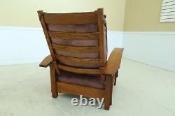 32399EC Mission Oak STICKLEY Design Bow Arm Morris Chair