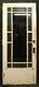 36x83 Antique Vintage Mission Style Exterior Entry Door Window Beveled Glass