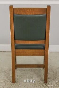 59580EC STICKLEY Mission Oak Green Leather Desk Chair