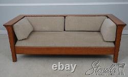 60303EC Mission Oak Arts & Crafts Stickley Design Sofa