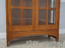 61677EC STICKLEY Mission Oak Arts & Crafts Bookcase Curio Cabinet