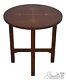 64379EC STICKLEY Round Harvey Ellis Mission Oak Lamp Table