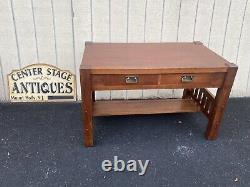 65019 Antique Mission Oak Desk STICKLEY Furniture