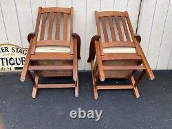 65129 Pair Mission Oak Armchair Chair s Art Crafts