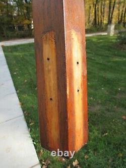 ANTIQUE Arts Crafts Mission Hall Tree Coat Rack MAIN POST ONLY mahogany oak