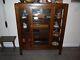 ANTIQUE MISSION ARTS AND CRAFTS OAK CHINA CABINET 44x15x52