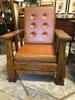 ARTS AND CRAFT MISSION MORRIS CHAIRRECLINER WithFOOTREST-EXCELLENT