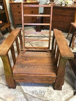 ARTS AND CRAFT MISSION MORRIS CHAIRRECLINER WithFOOTREST-EXCELLENT