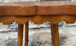 ARTS & CRAFTS Mission Tambouret Plant Stand Two Tier Oak Table 29.5 Tall