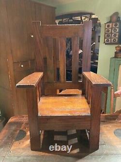 A Very Nice Arts And Crafts Childs Arm Chair And Of The Period