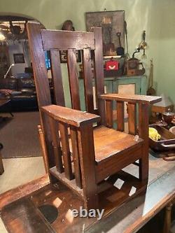 A Very Nice Arts And Crafts Childs Arm Chair And Of The Period
