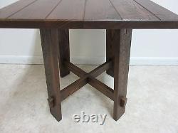 Amish Made Oak Mission Style Lamp End Table Pedestal