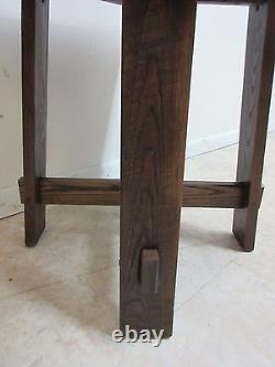 Amish Made Oak Mission Style Lamp End Table Pedestal