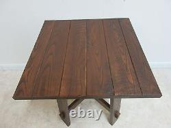 Amish Made Oak Mission Style Lamp End Table Pedestal