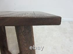 Amish Made Oak Mission Style Lamp End Table Pedestal