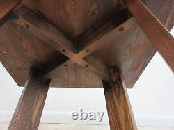 Amish Made Oak Mission Style Lamp End Table Pedestal