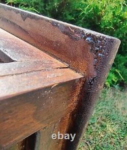 Antique American Mission Oak Commode, Bedside Wooden Toilet