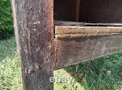 Antique American Mission Oak Commode, Bedside Wooden Toilet