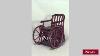 Antique American Mission Oak Slat Back Wheel Chair With