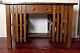 Antique Arts & Crafts Earlier Mission Oak Writing Desk Double Side Bookshelf