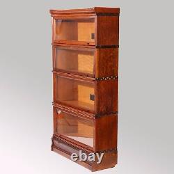 Antique Arts & Crafts Macey Mission Oak Stack Barrister Bookcase, c1910
