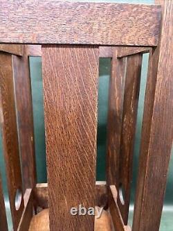 Antique Arts & Crafts Mission Oak Cane / Umbrella Stand Craftsman Stickley Era