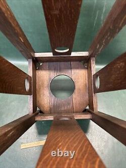 Antique Arts & Crafts Mission Oak Cane / Umbrella Stand Craftsman Stickley Era