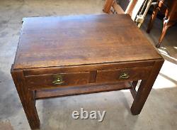 Antique Arts & Crafts Mission Oak Desk By Imperial Grand Rapids #1071