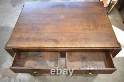 Antique Arts & Crafts Mission Oak Desk By Imperial Grand Rapids #1071