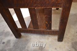 Antique Arts & Crafts Mission Oak Desk By Imperial Grand Rapids #1071