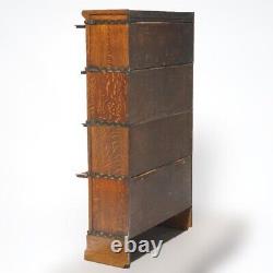 Antique Arts & Crafts Mission Oak Globe Wernicke School Barrister Bookcase C1910