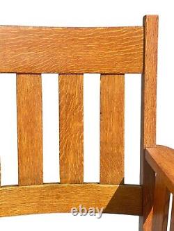 Antique Arts & Crafts / Mission Oak Settee Bench