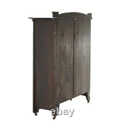 Antique Arts & Crafts Mission Oak Sliding Door Bookcase Circa 1910