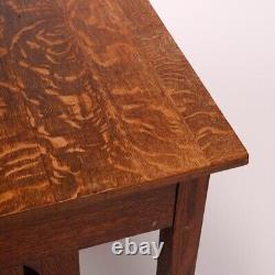 Antique Arts & Crafts Mission Oak Stickley School Library Table, C1910