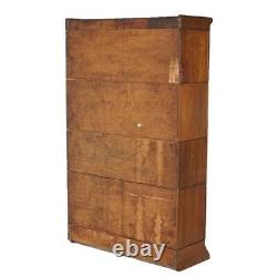 Antique Arts & Crafts Mission Oak Viking Four Stack Barrister Bookcase c1910