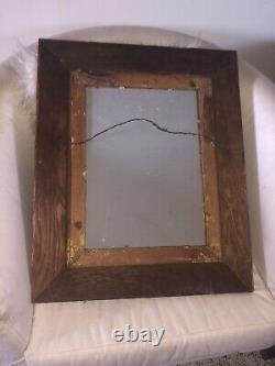 Antique Arts & Crafts, Mission Style Wood Mirror (doweled)