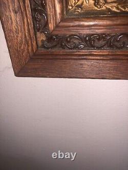 Antique Arts & Crafts, Mission Style Wood Mirror (doweled)